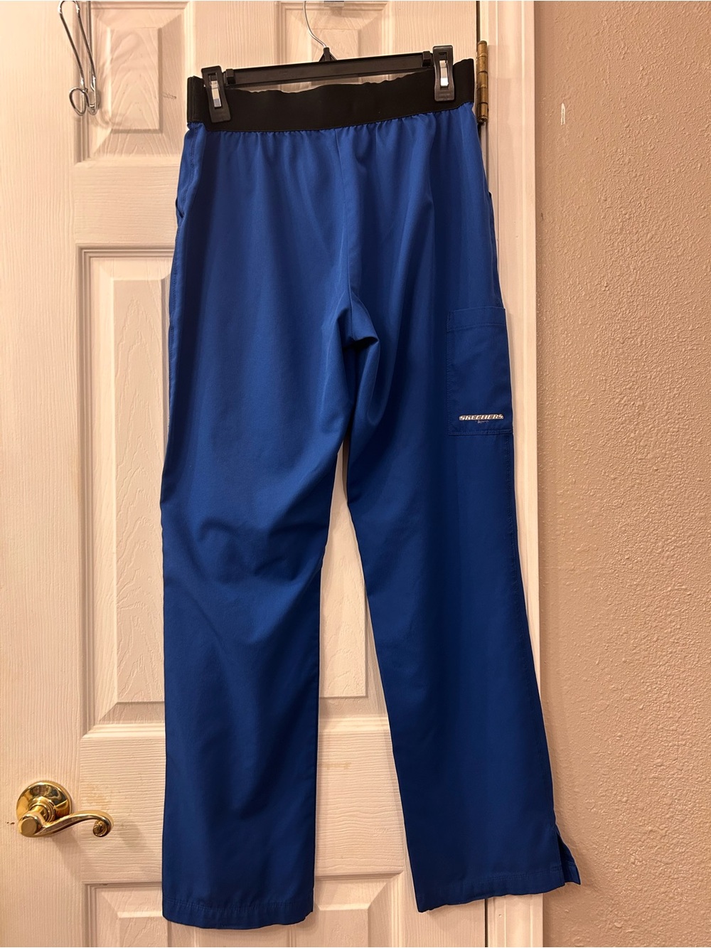 3 (S/S/M) Blue Utility Scrub Pants - Comfortable Workwear - Picture 3 of 13